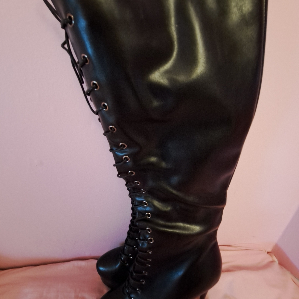 Only Maker Platform Laceup Boots - image 3